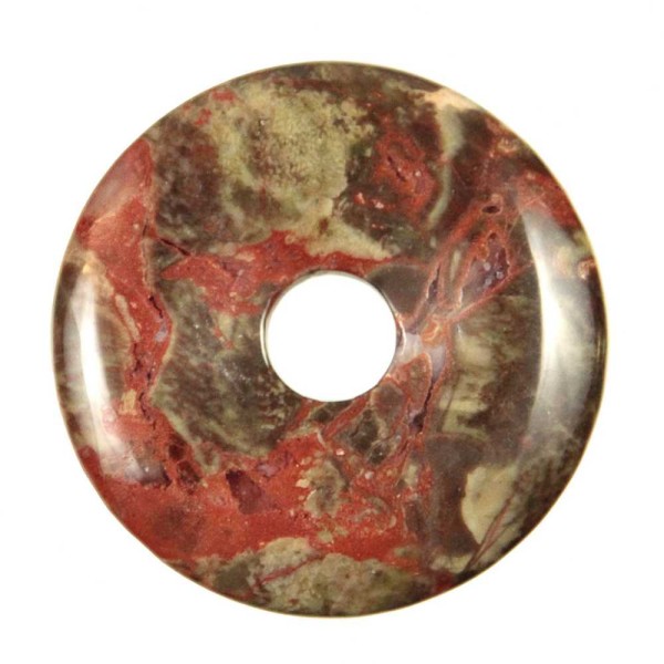 Donut Pi Chinois en rhyolite pour pendentif - Diamètre 3 cm. - Photo n°2