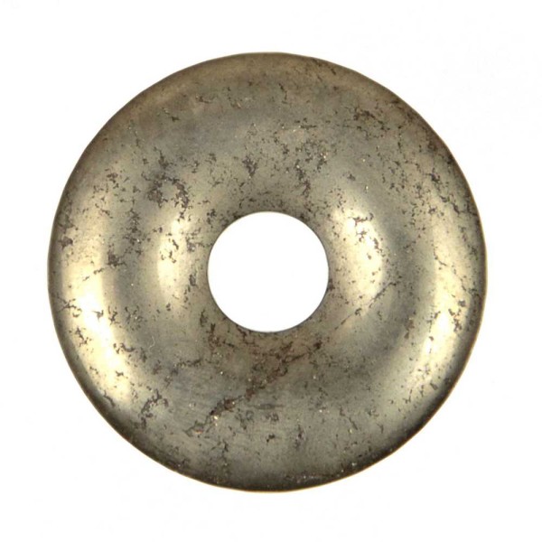Donut Pi Chinois en pyrite pour pendentif. - Photo n°2