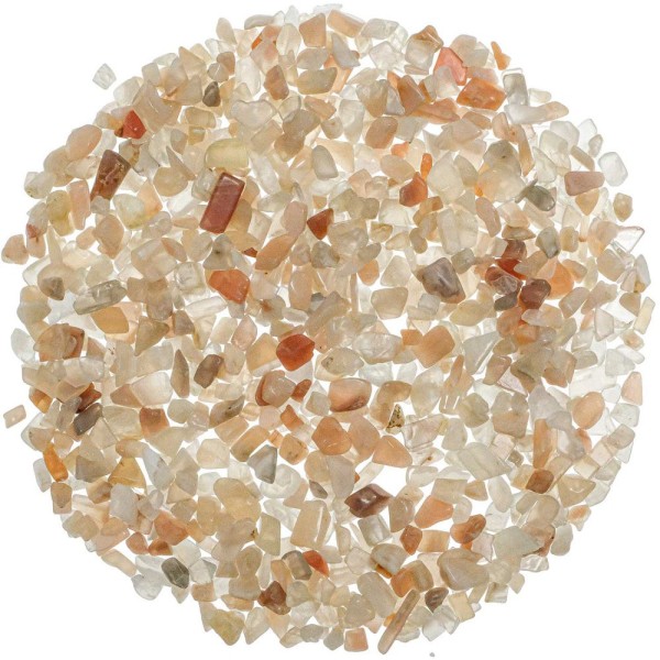Mini pierres roulées pierre de lune orange - 5 à 10 mm - 100 grammes. - Photo n°2