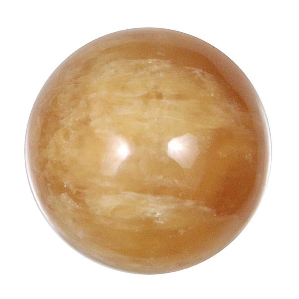 Sphère en calcite orange - Diametre 4 cm. - Photo n°2