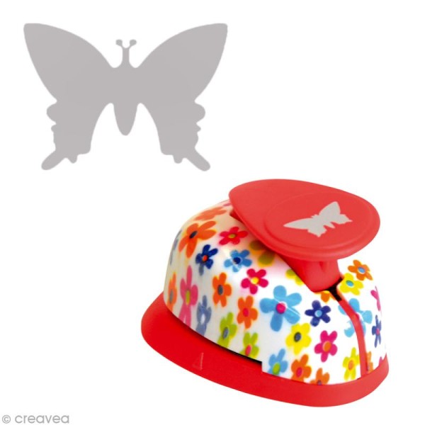 Perforatrice à levier PM décorée Papillon en vol 1,6 cm - Photo n°1