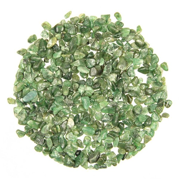 Mini pierres roulées aventurine verte - 5 à 10 mm - 100 grammes. - Photo n°1