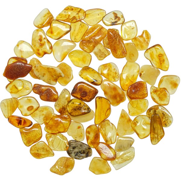 Pierres roulées ambre de la mer baltique - 1.5 à 2.5 cm - 10 grammes. - Photo n°2
