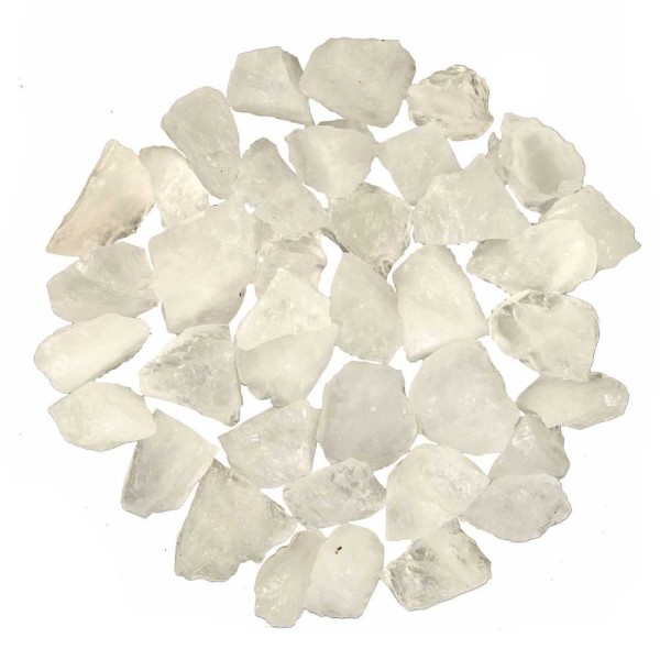 Pierres brutes quartz blanc - 2 à 4 cm - 100 grammes. - Photo n°2