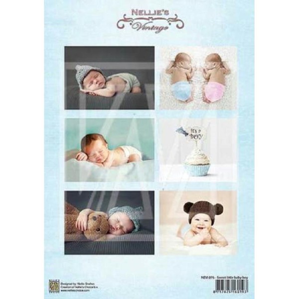 Images à découper - Sweet little baby boy - Nellie Snellen - Photo n°1