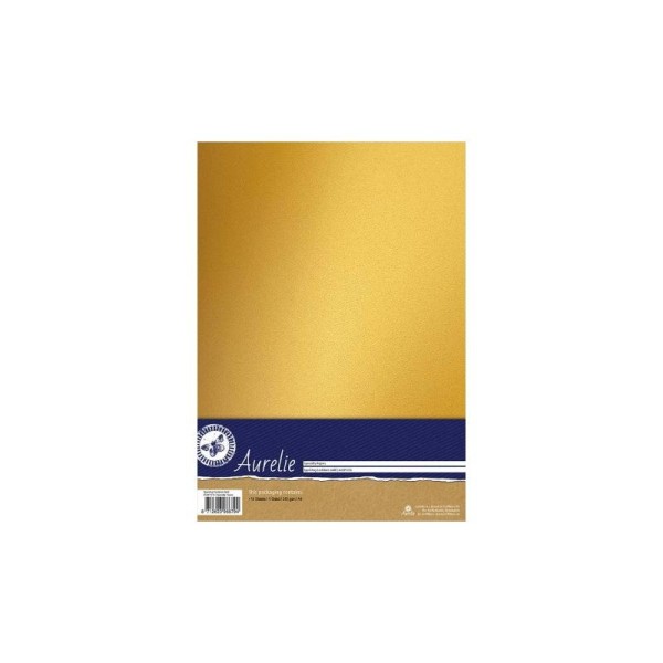 Papier A4 Sparkling Gold  – Aurelie - 10 feuilles - Photo n°1
