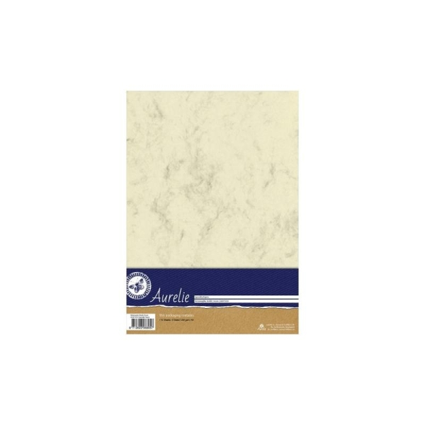 Papier A4 Metamorphic Marble Cream  – Aurelie - 10 feuilles - Photo n°1