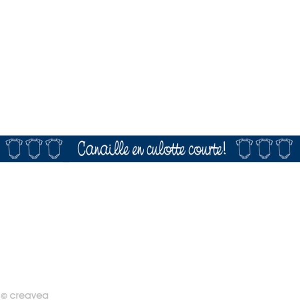 Masking tape Boy - Canaille Bleu foncé 15 mm x 10 m - Photo n°1