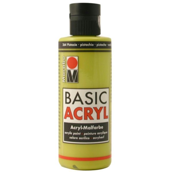 Acrylique Basic Acryl vert pistache 80 ml - Photo n°1