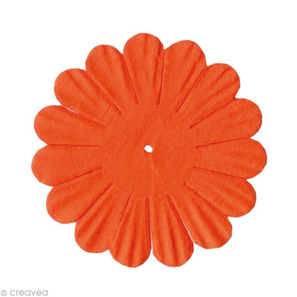 Fleurs en papier - Mix Orange 16 pcs - Photo n°2