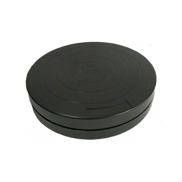 Tournette en plastique noir diamètre 17,5cm - Photo n°1