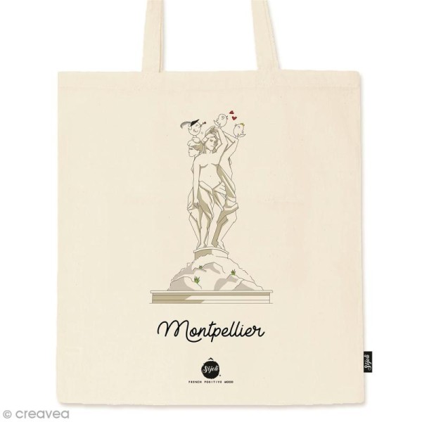 Tote bag Collection Montpellier - Les 3 Grâces - 36 x 42 cm - Photo n°1