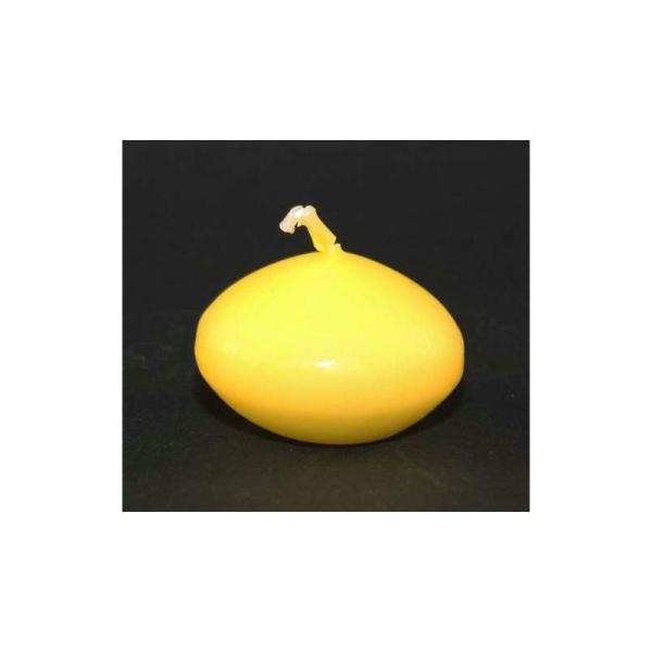 Bougies flottantes jaunes - vendues par 3 - Photo n°1