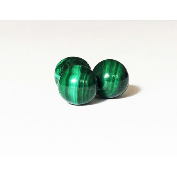 10mm - 10 Perles Malachite Non Teintes 10mm - Photo n°1