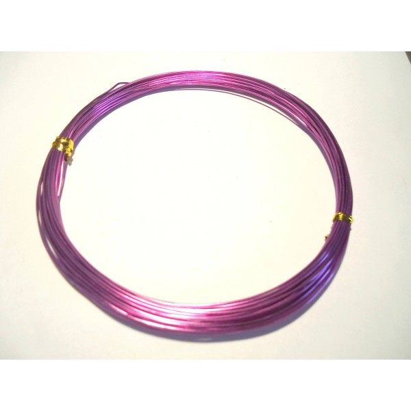 10 mètres Fil aluminium 0.8 MM violet  - bijoux - Photo n°1