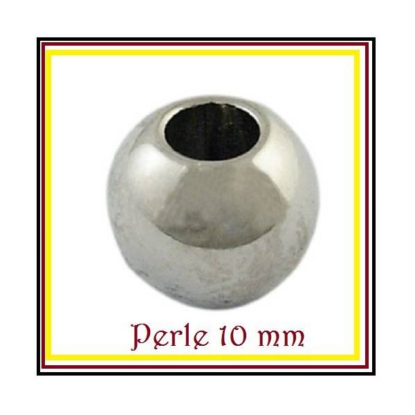 LOT de 100 Perles Rondes argentées en acrylique - Photo n°1