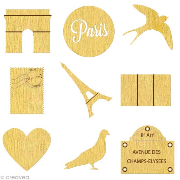 4 Petit Oiseau Boutons en Bois Embellissements Scrapbooking Carte Making Craft