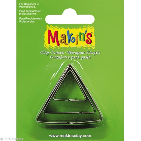 Emporte-pièces Makin's Clay Triangle - 3 pcs - Photo n°1