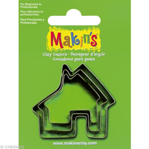 Emporte-pièces Makin's Clay Maison - 3 pcs - Photo n°1