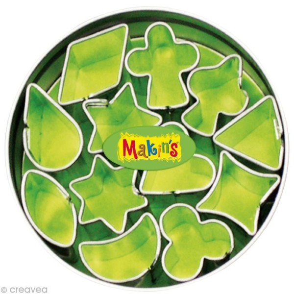 Emporte-pièces Makin's Clay set Mini formes géométriques - 12 pcs - Photo n°1