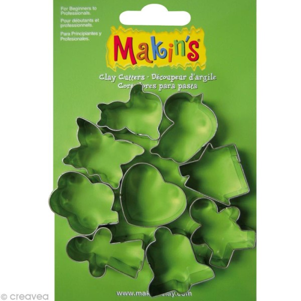 Emporte-pièces Makin's Clay set Formes diverses - 9 pcs - Photo n°1