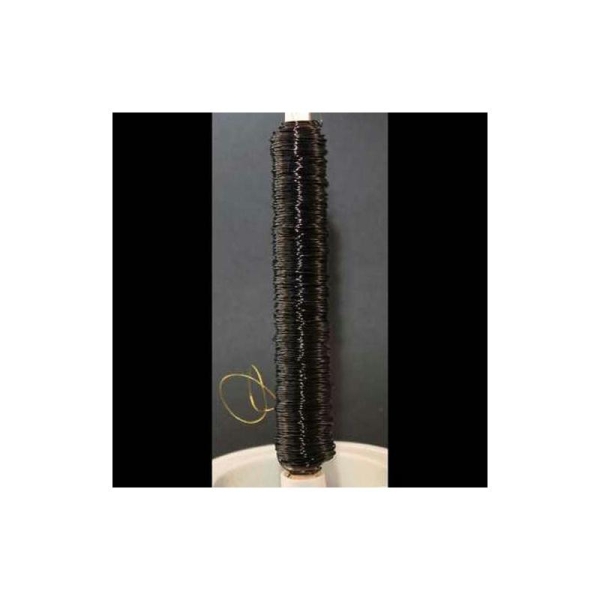 Bobine de fil de cuivre noir-Bobine de 100 g 0.5 mm diamètre - Photo n°1