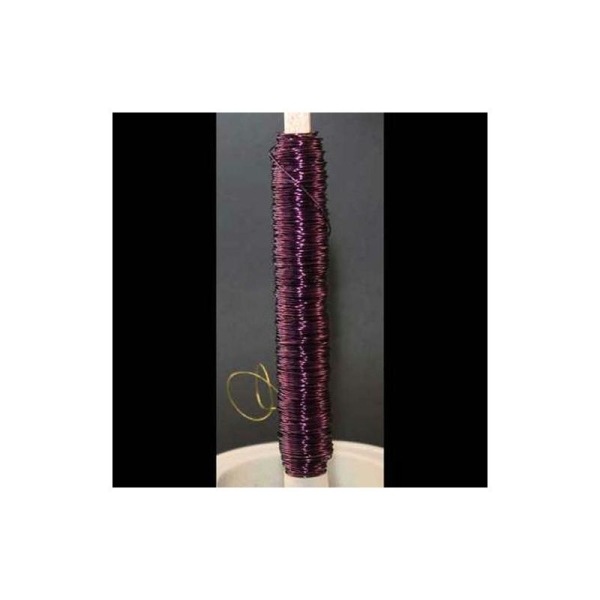 Bobine de fil de cuivre violet -Bobine de 100 g 0.5 mm diamètre - Photo n°1