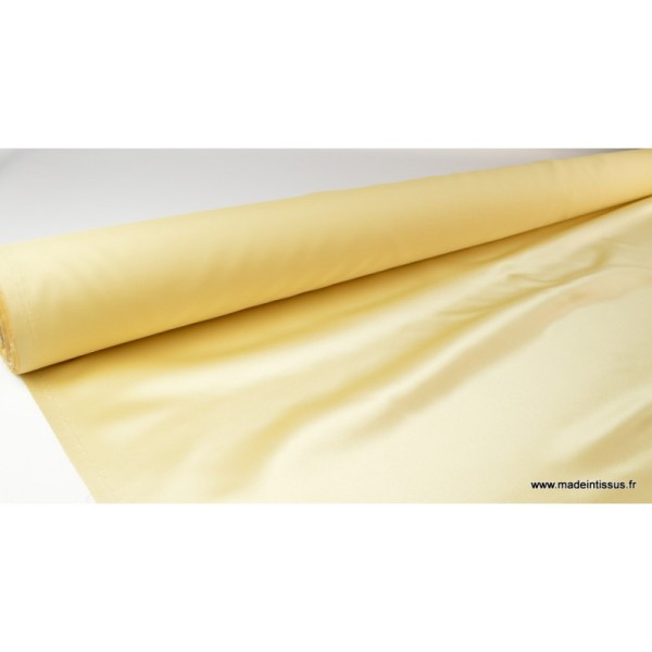 Tissu Satin duchesse polyester doré - Photo n°2