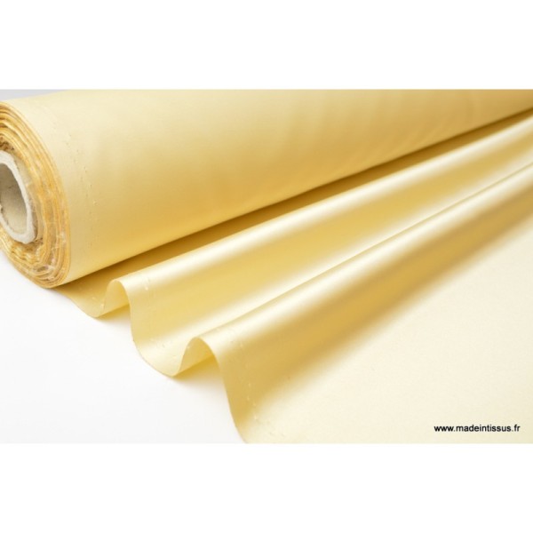 Tissu Satin duchesse polyester doré - Photo n°1