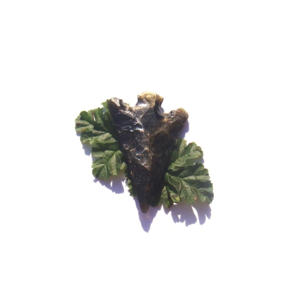 Obsidienne Dorée en pointe de flèche NON percée 48 MM x 32 MM - Photo n°3