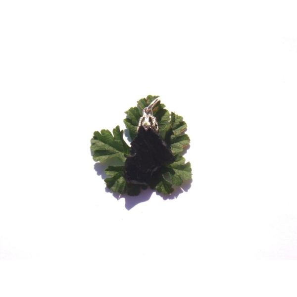 Obsidienne noire brute : Mini pendentif 3 CM x 1,4 CM - Photo n°2