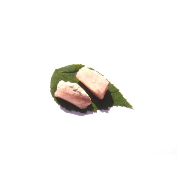 Opale Rose  : 2 petites pierres NON percées 22 MM x 10/12 MM - Photo n°2