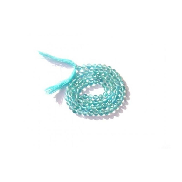 Apatite bleue : 10 Perles irrégulières 4 MM de diamètre environ - Photo n°1