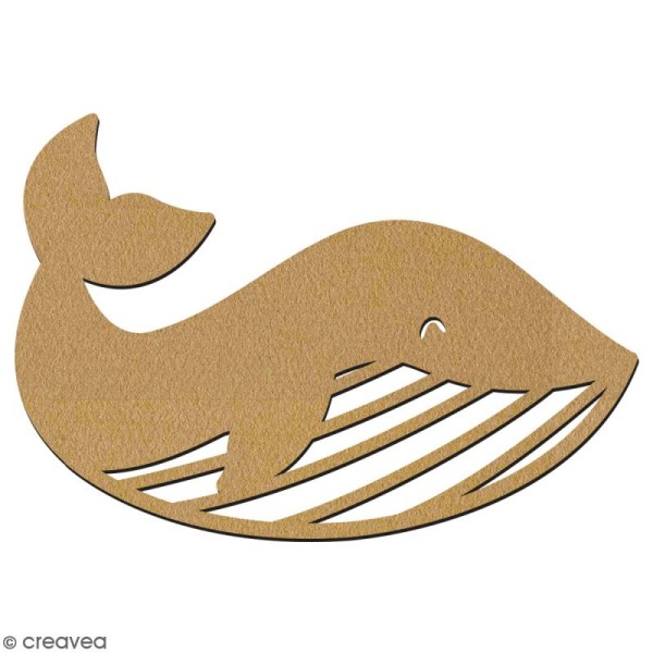Baleine en bois à décorer - 7 cm - Collection Sirène - Photo n°2