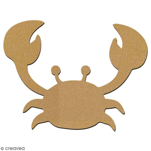 Crabe en bois à décorer - 7 cm - Collection Sirène - Photo n°2