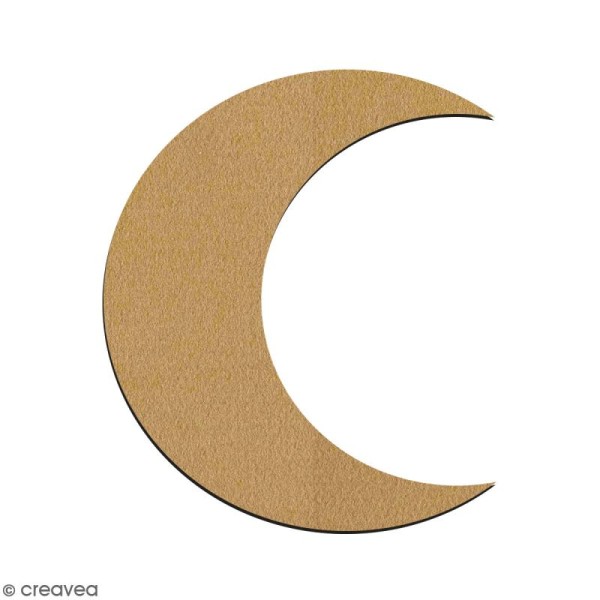 Lune en bois à décorer - 15 cm - Photo n°2