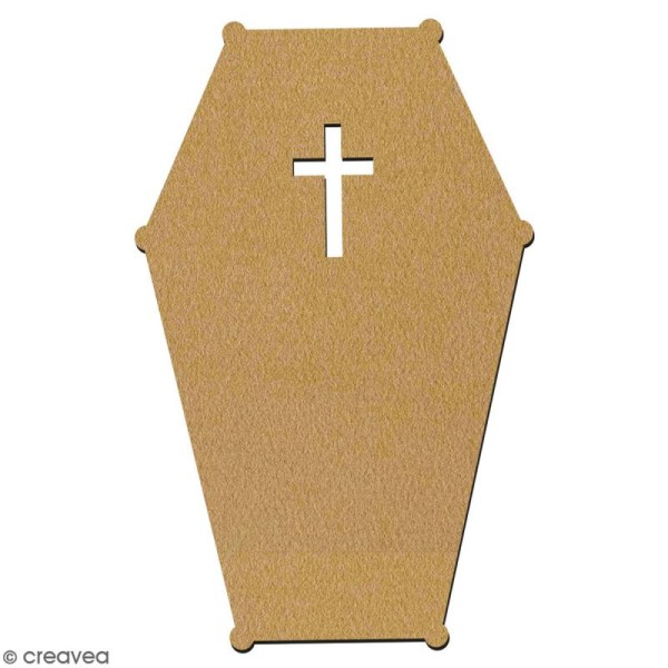 Cercueil en bois à décorer - 7 cm - Collection Halloween - Photo n°2