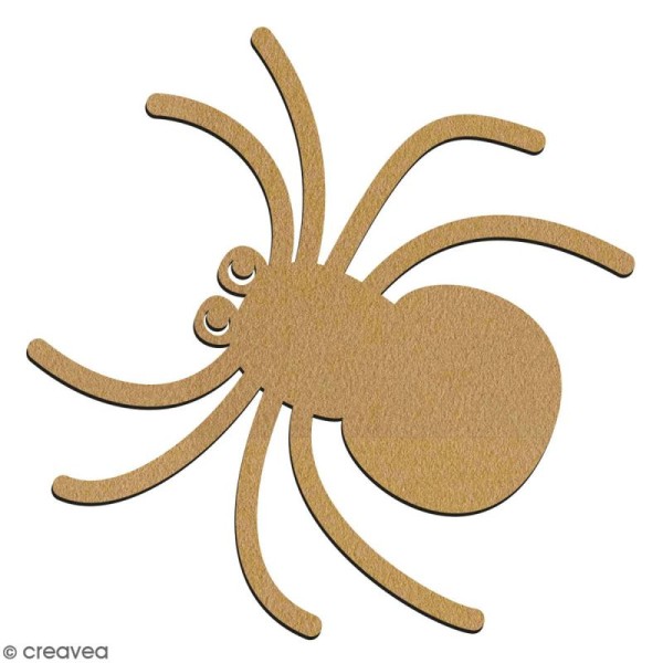 Araignée en bois à décorer - 7 cm - Collection Halloween - Photo n°2