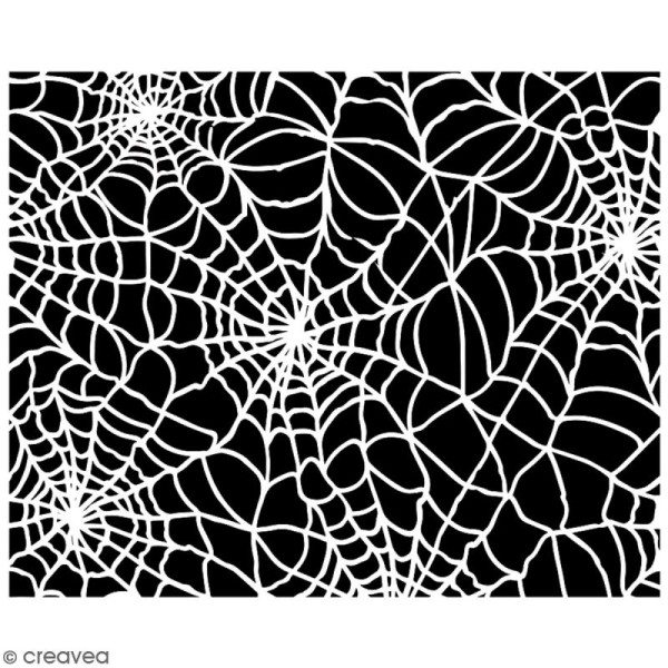 Pochoir multiusage A5 - Motif toile d'araignée - 1 planche - Collection - Photo n°2