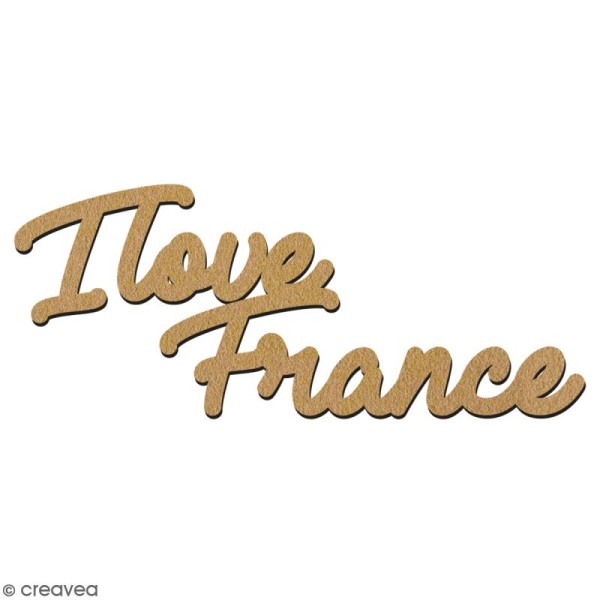 I love France en bois à décorer - 7 cm - Collection Cocorico - Photo n°2