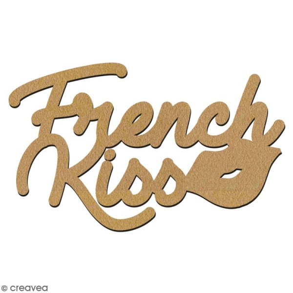 French kiss en bois à décorer - 7 cm - Collection Cocorico - Photo n°2