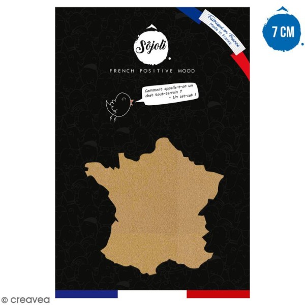France en bois à décorer - 7 cm - Collection Cocorico - Photo n°1