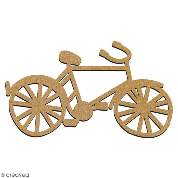 Bicyclette en bois à décorer - 7 cm - Collection Cocorico - Photo n°2