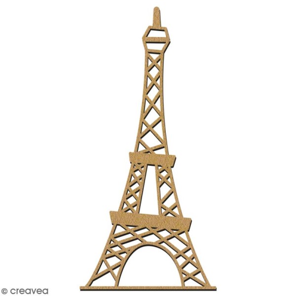 Tour Eiffel en bois à décorer - 15 cm - Collection Cocorico - Photo n°2