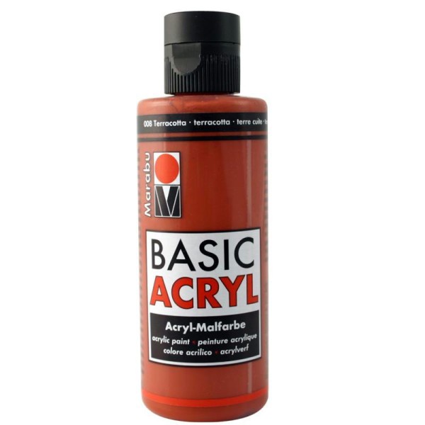 Acrylique Basic Acryl rouge terre cuite 80 ml - Photo n°1