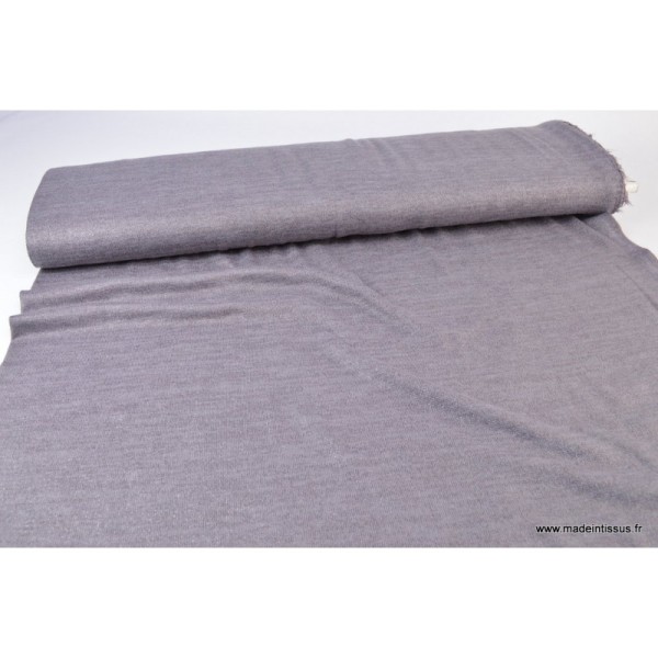 Tissu Maille tricoté gris Parme lurex polyester elasthanne - Photo n°3