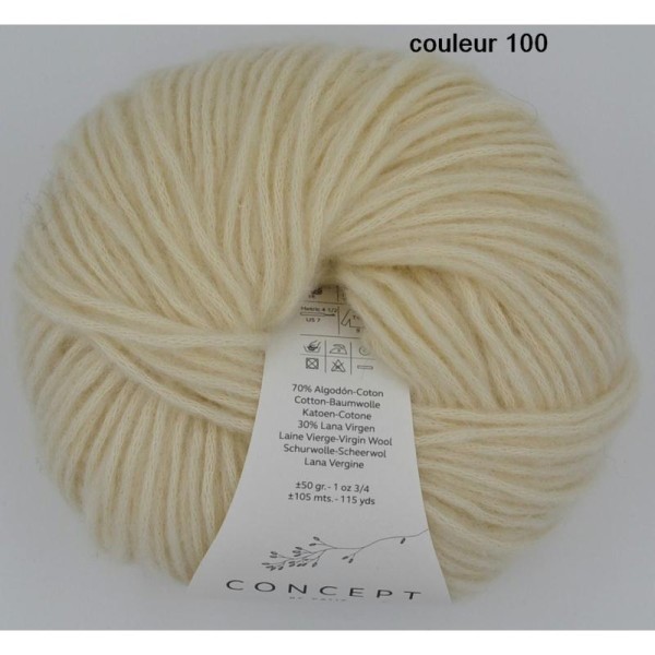 Cotton-Merino Couleur 200 Bain 90095 - Photo n°1