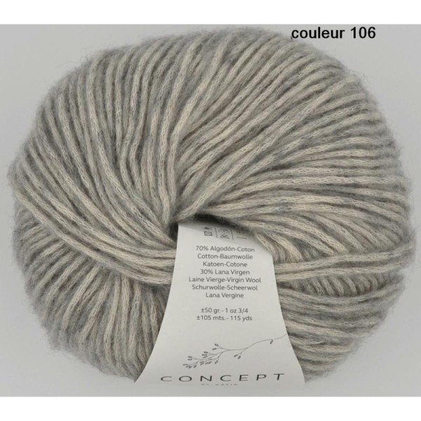 Cotton-Merino Couleur 106 Bain 90101 - Photo n°1