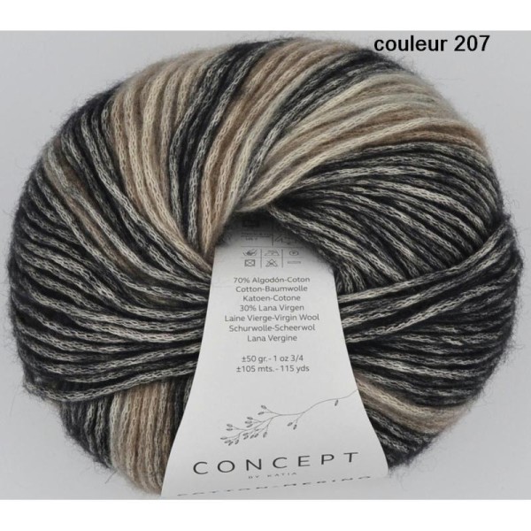 Cotton-Merino Couleur 207 Bain 87997 - Photo n°1