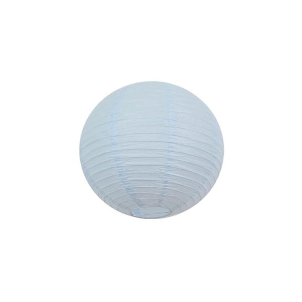 Lot 4 lanternes en papier - 35cm - Bleu pastel - Déco mariage et fête - Photo n°2